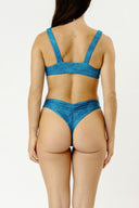 Patricia Bikini Bottom - Turquoise Swell