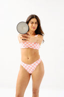 Patricia Bikini Bottom - Pink Check